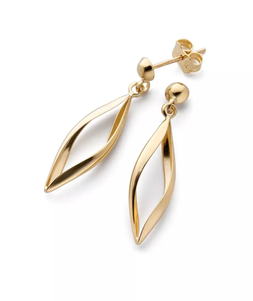 Örhänge guld 18k droppformad