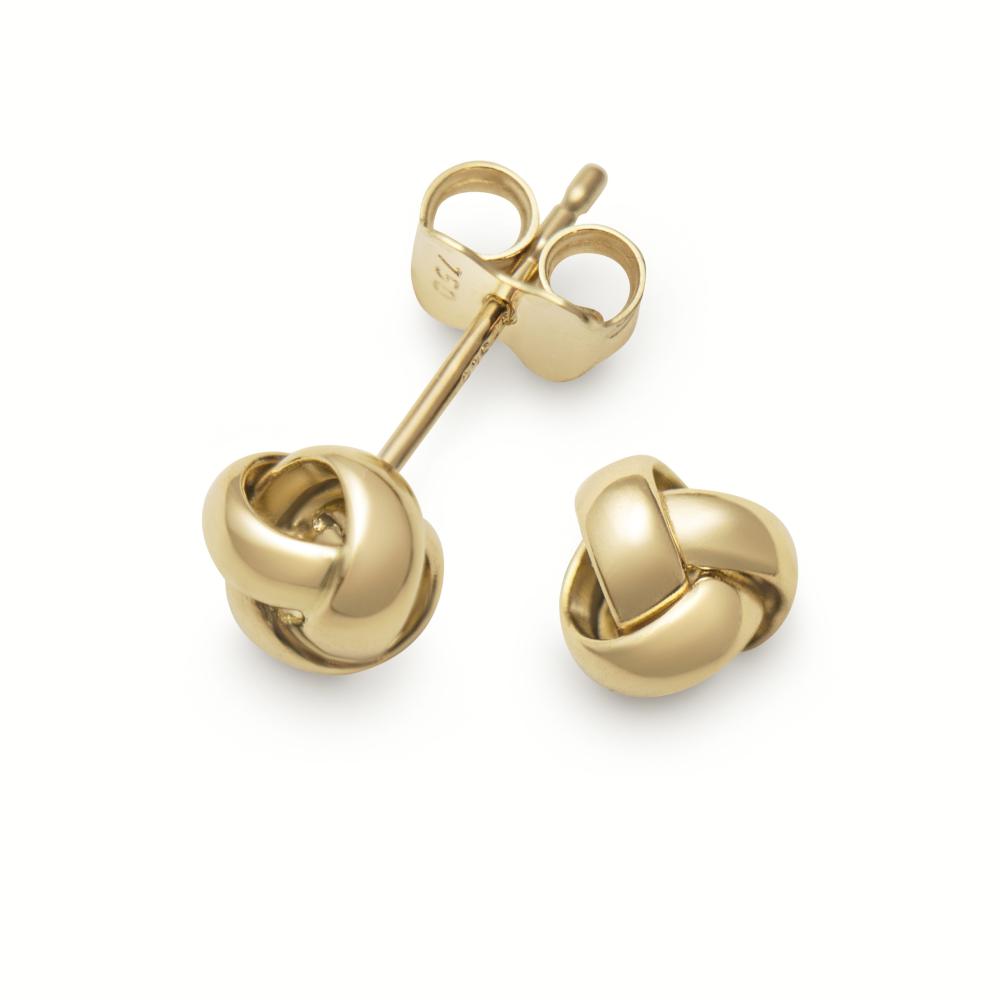 Örhänge 18k guld knut 6,5mm