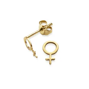 Örhänge 18k kvinnosymbol