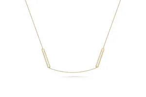 Collie 18k paperclip duo