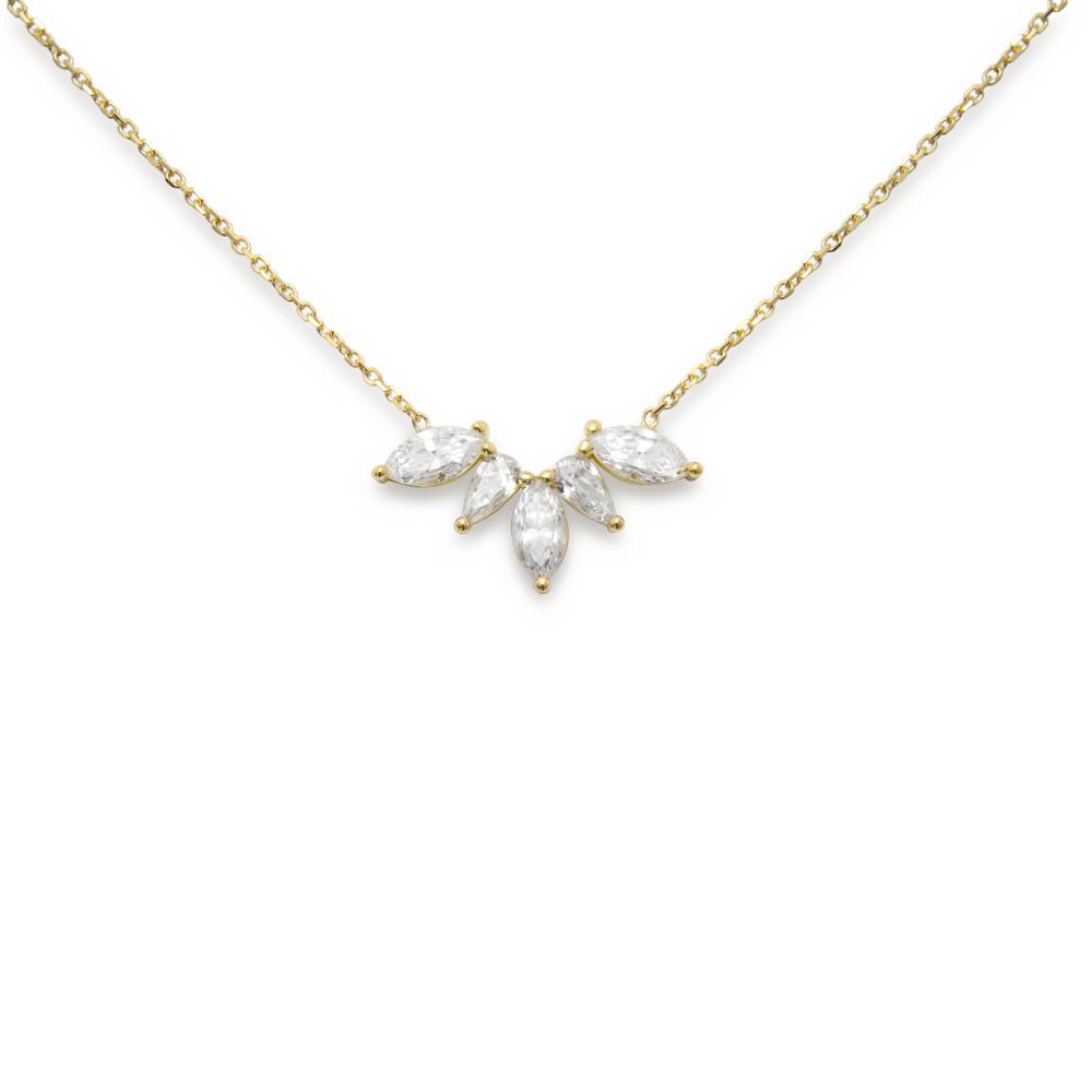 Collie 18k guld Bridal cz