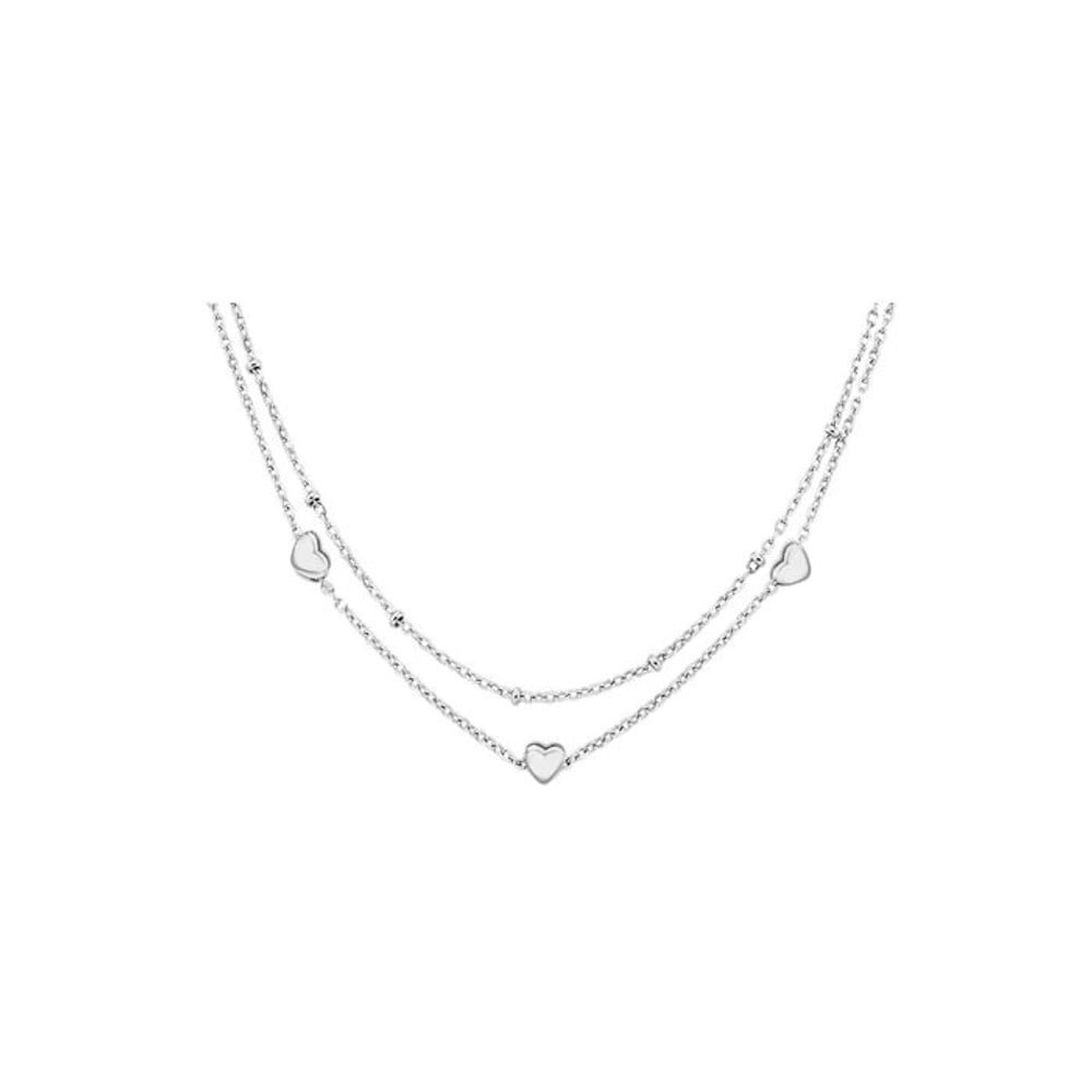 Lovely double chain neck 40 plain s