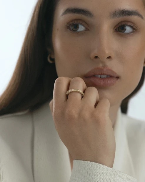 PAVÉ Eternal gold ring