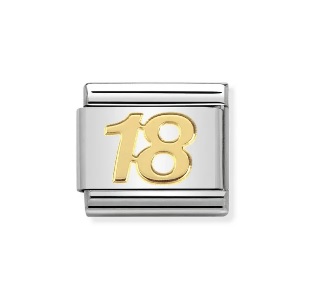 Classic Länk guld Nummer 18