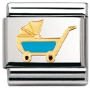 NOMINATION barnvagn blå