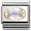 NOMINATION Classic Cubik Cirkon Vit