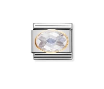 NOMINATION Classic Cubik Cirkon Vit