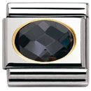 Nomination Classic Cubik Cirkon Svart