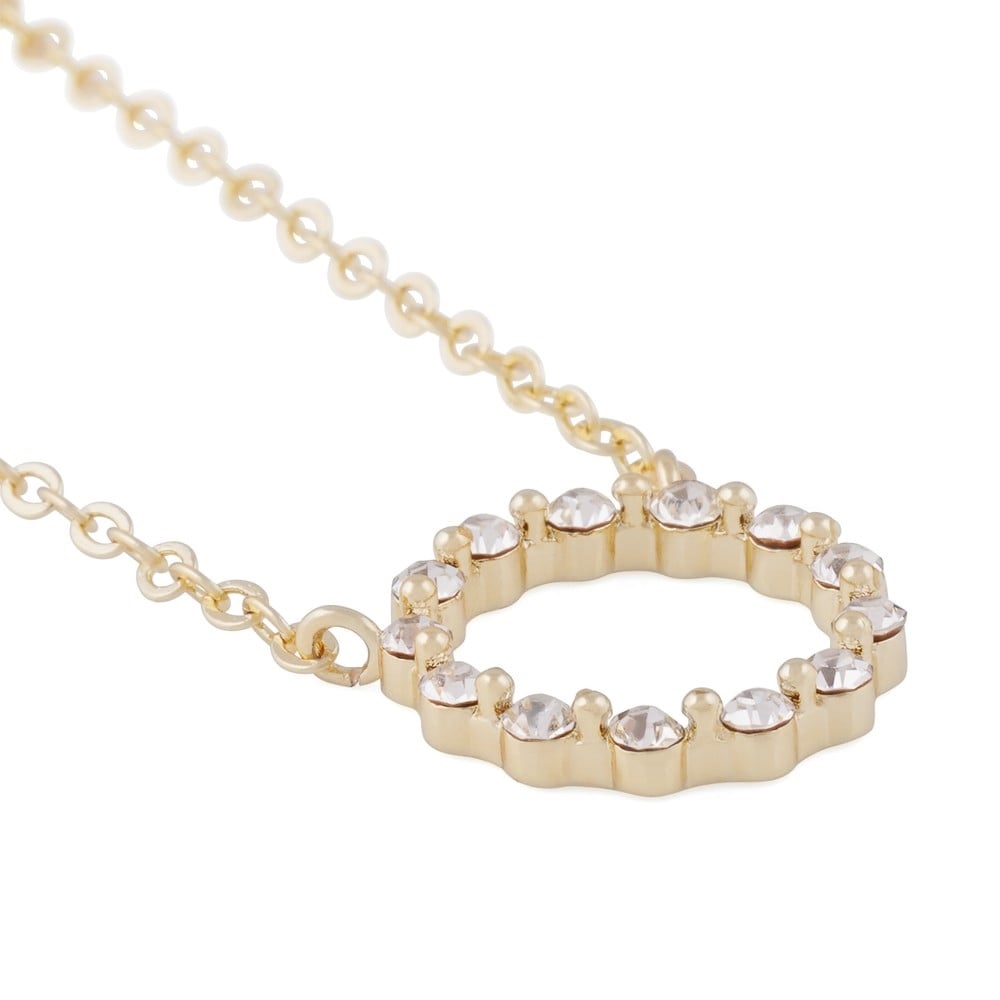 Sprinkles circle pendant neck 45 g/clear