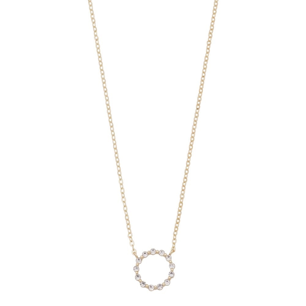 Sprinkles circle pendant neck 45 g/clear
