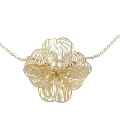 Flora small petal neck 42 plain g