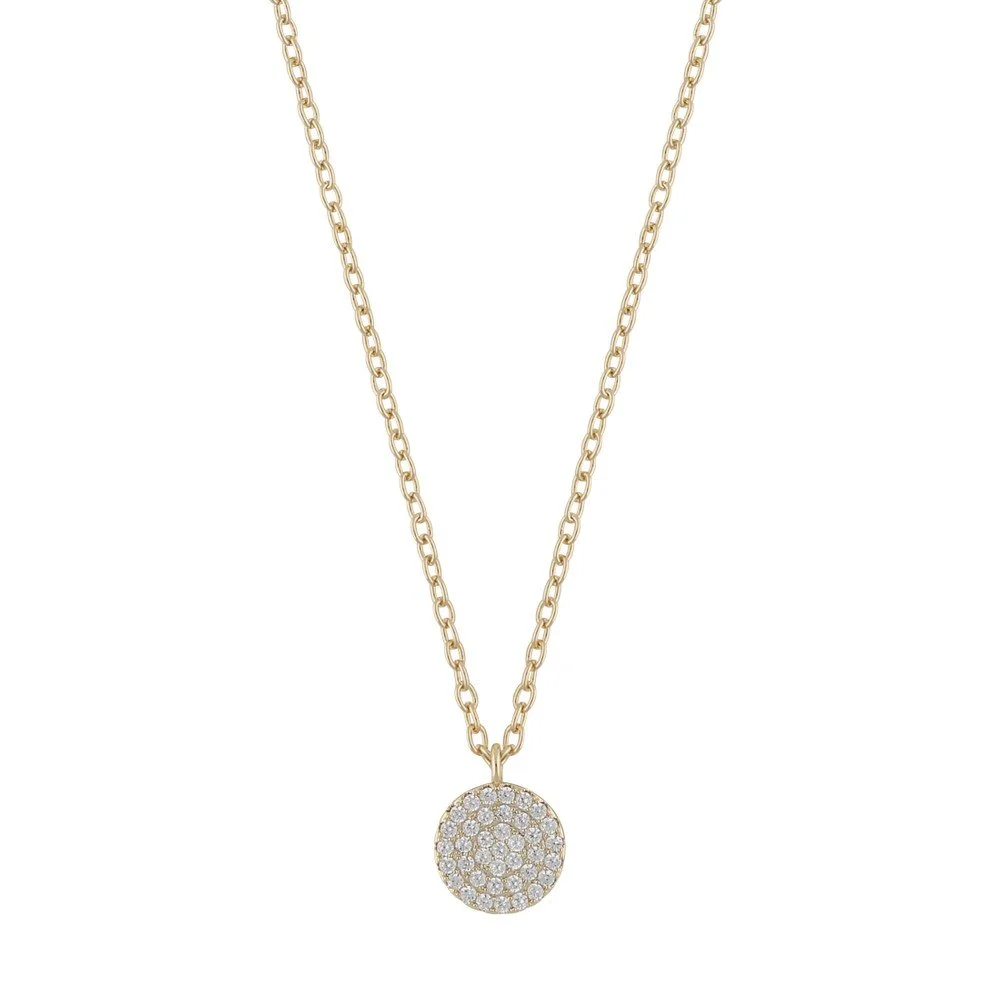 Hanni coin pendant neck 55 g/clear