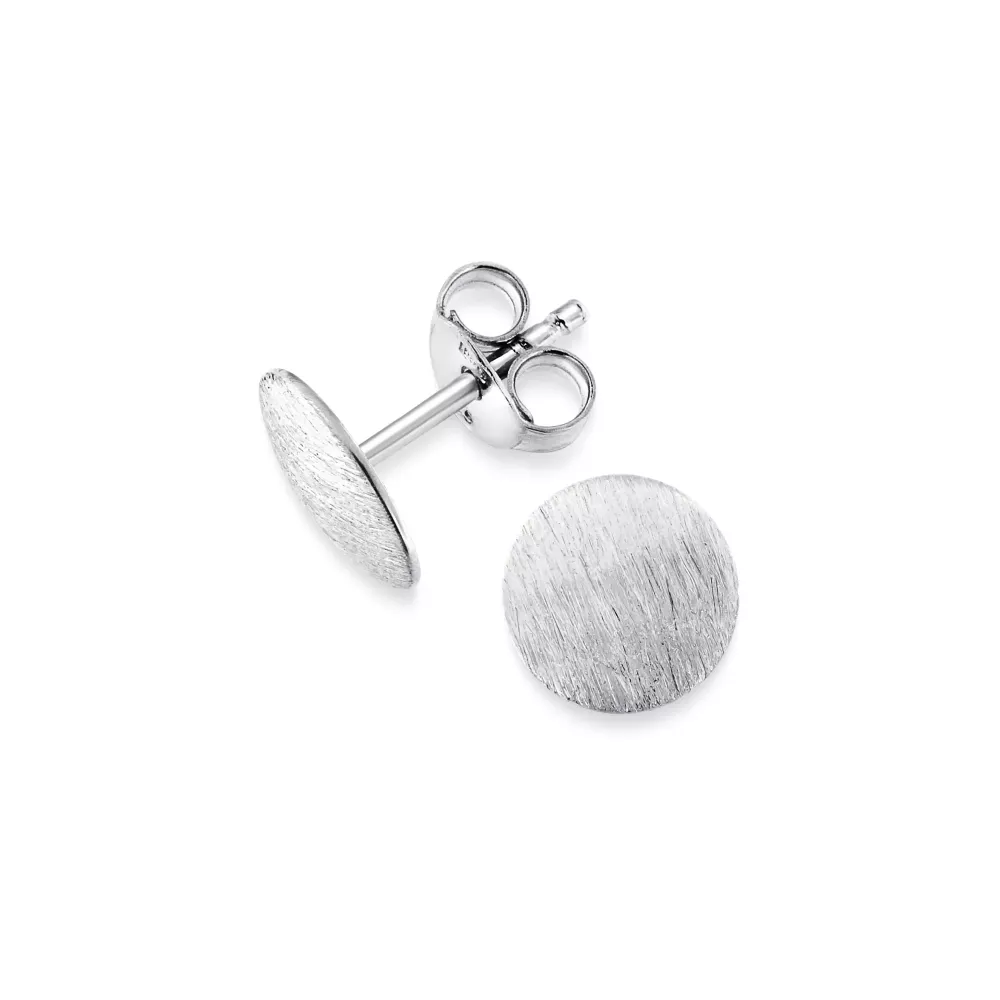 Örhänge 925silver knapp 9mm