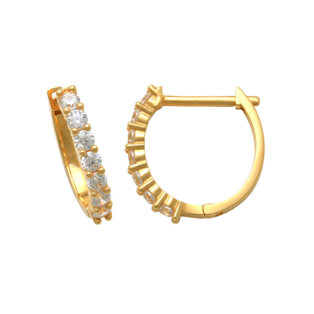 Creoler med cz 18k, 13,2x1,8mm