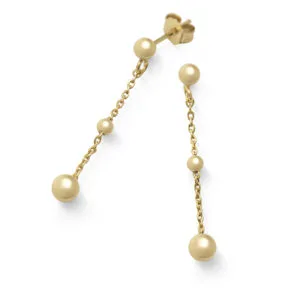 Örhänge fg silver kedja kulor