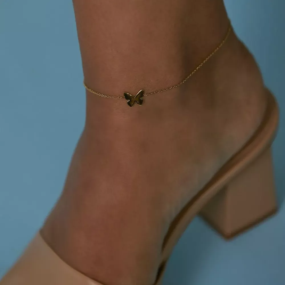 Papillon Anklet Gold