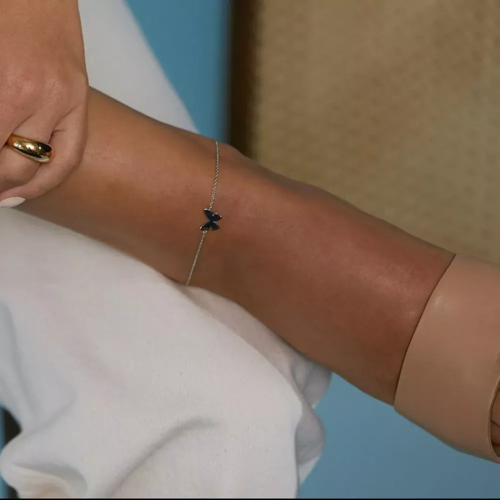 Papillon Anklet Steel