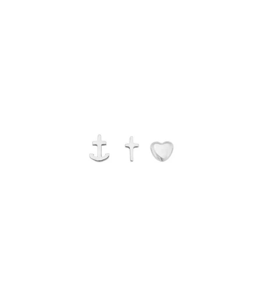 One Studs Faith Hope Love Steel