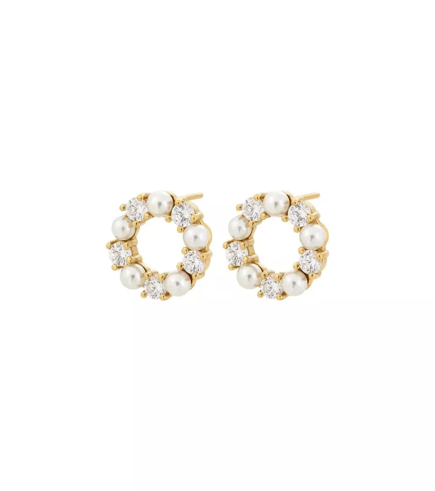 Affinity Pearl Studs Gold