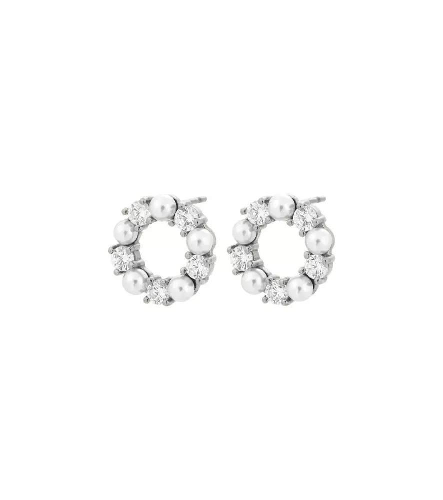 Affinity Pearl Studs Steel