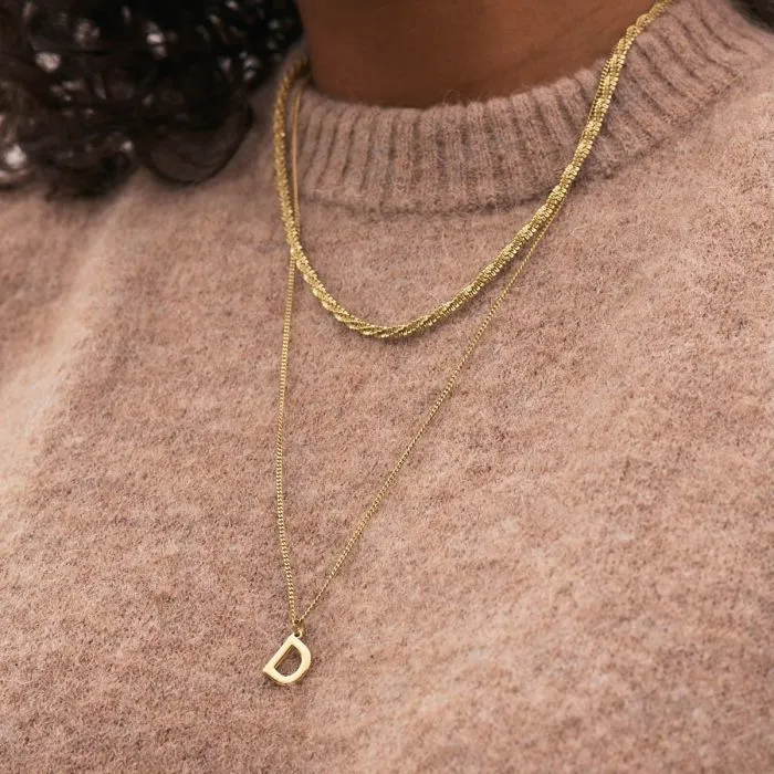 Tinsel Necklace 45cm Gold