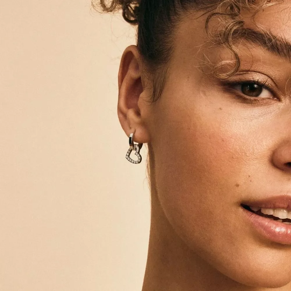 Eternal Heart Earrings Steel