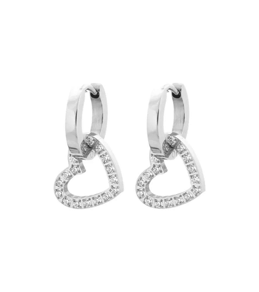 Eternal Heart Earrings Steel