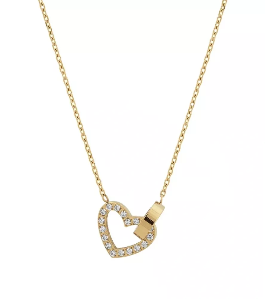 Eternal Heart Necklace Gold
