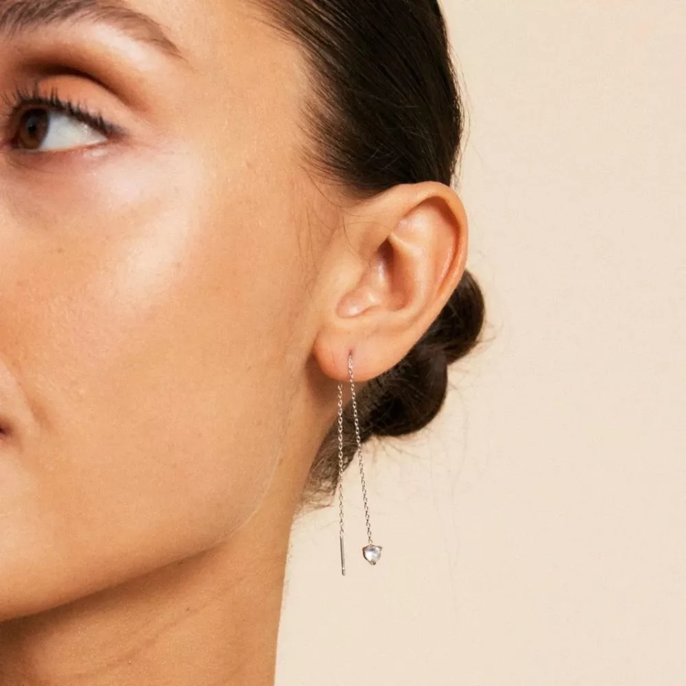 La Collina Chain Earrings Steel