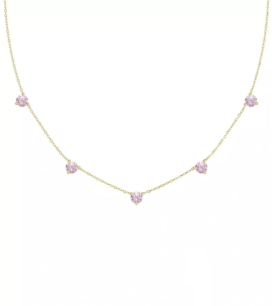 La Collina Necklace Pink Gold
