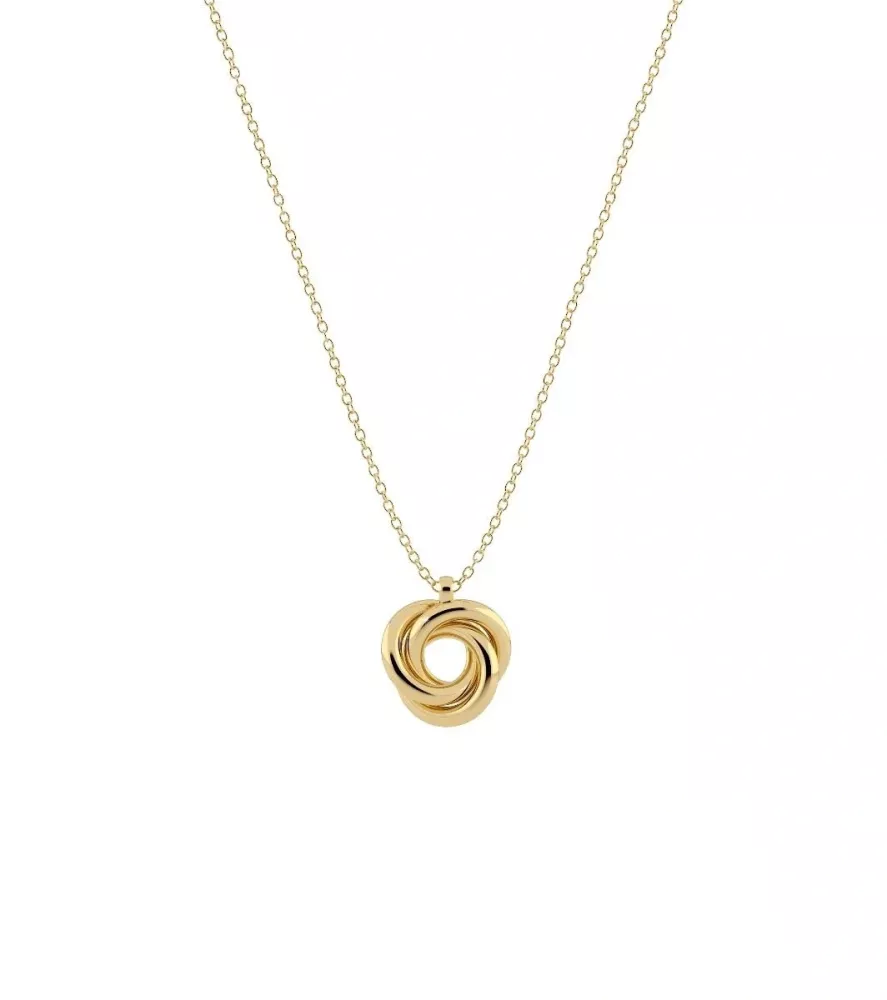 Sunset Orbit Necklace Gold