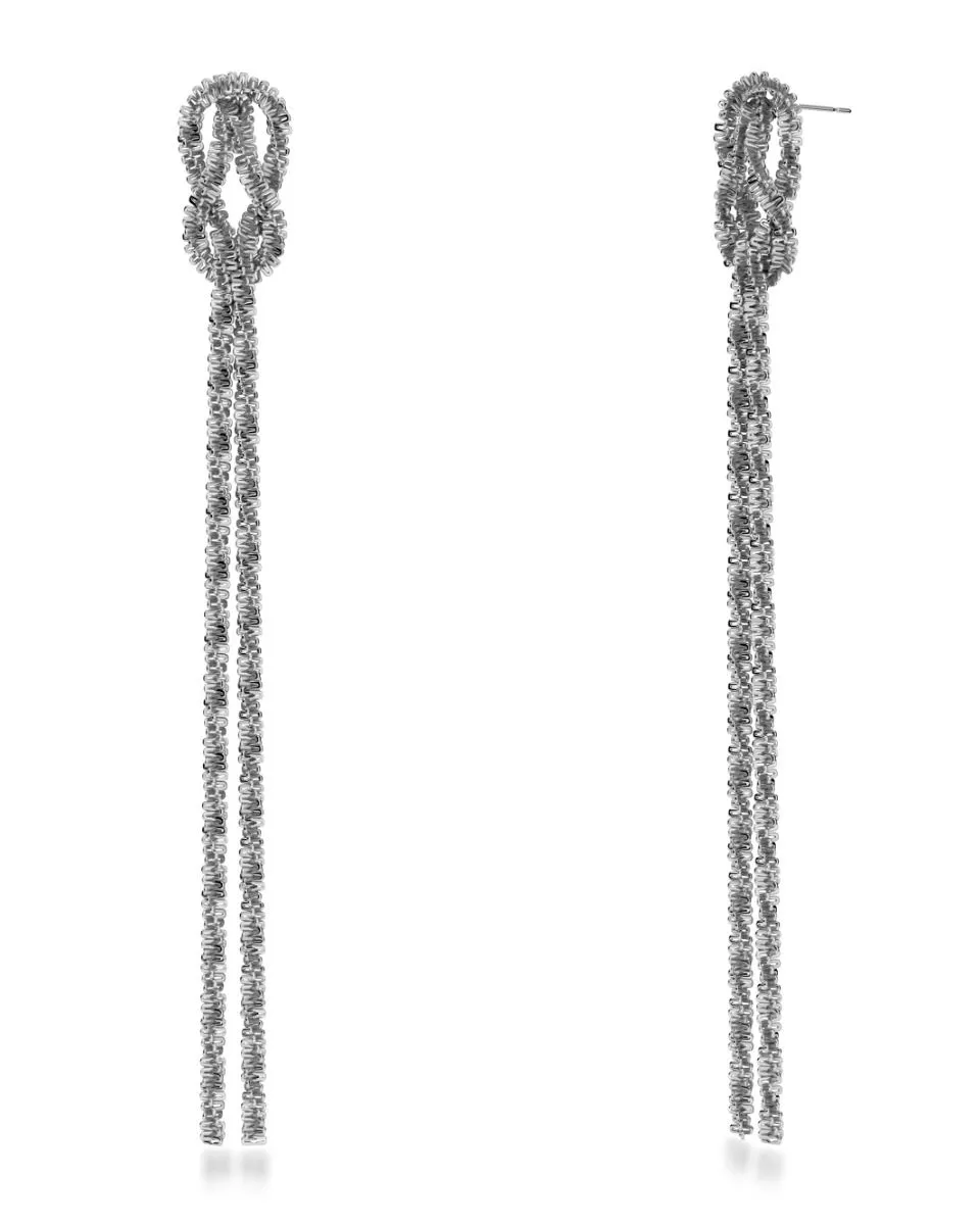 Tinsel Festive Earrings Steel