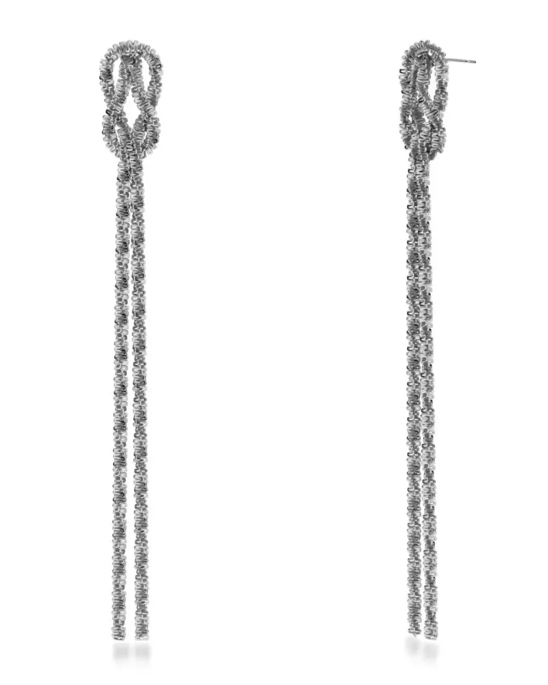Tinsel Festive Earrings Steel
