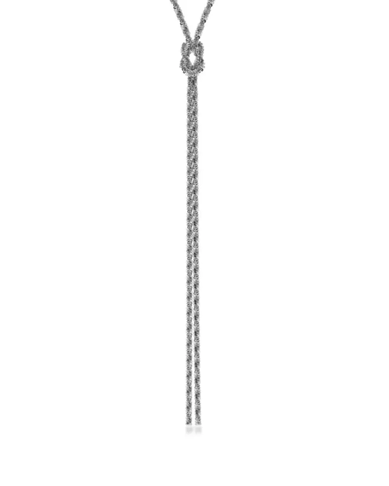 Tinsel Festive Necklace Steel