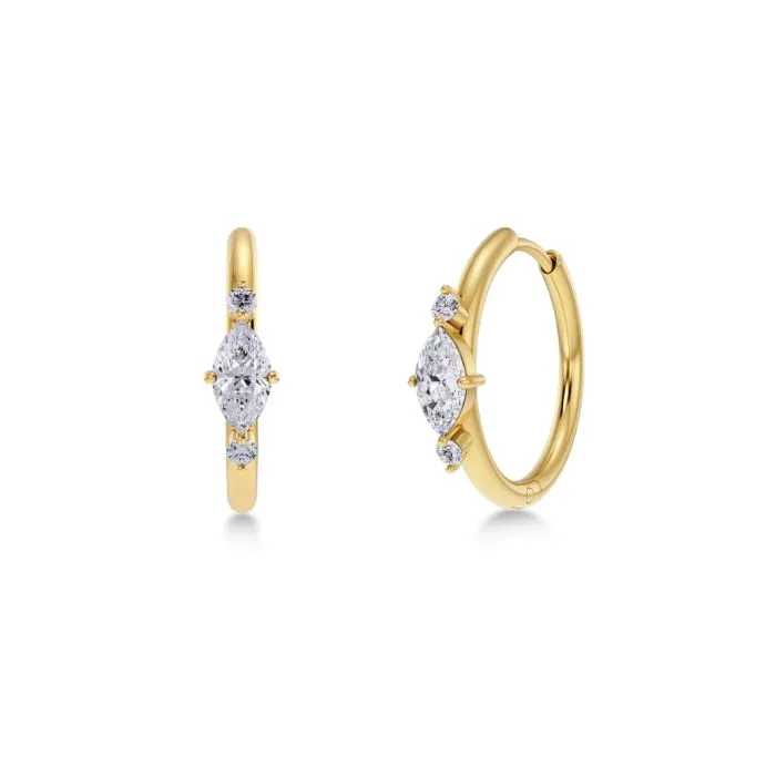 Trinny Hoops Gold