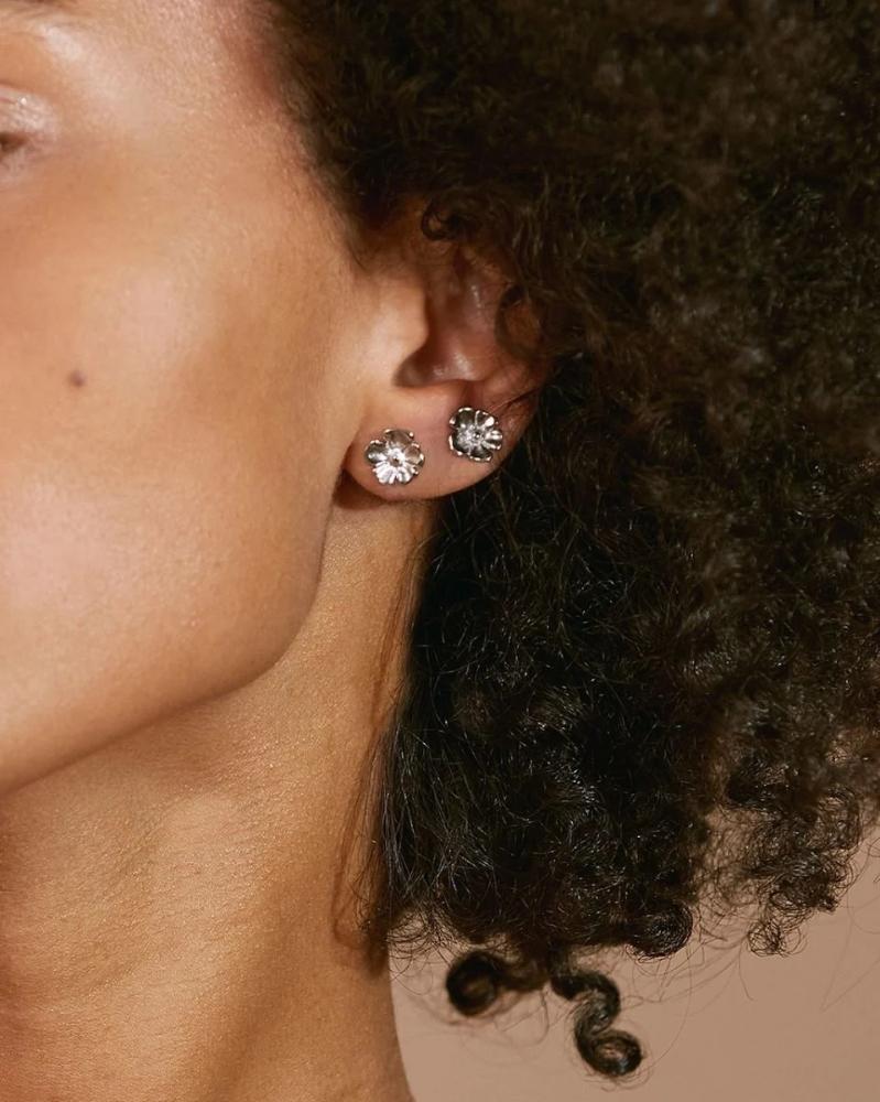 Floral Studs S Steel