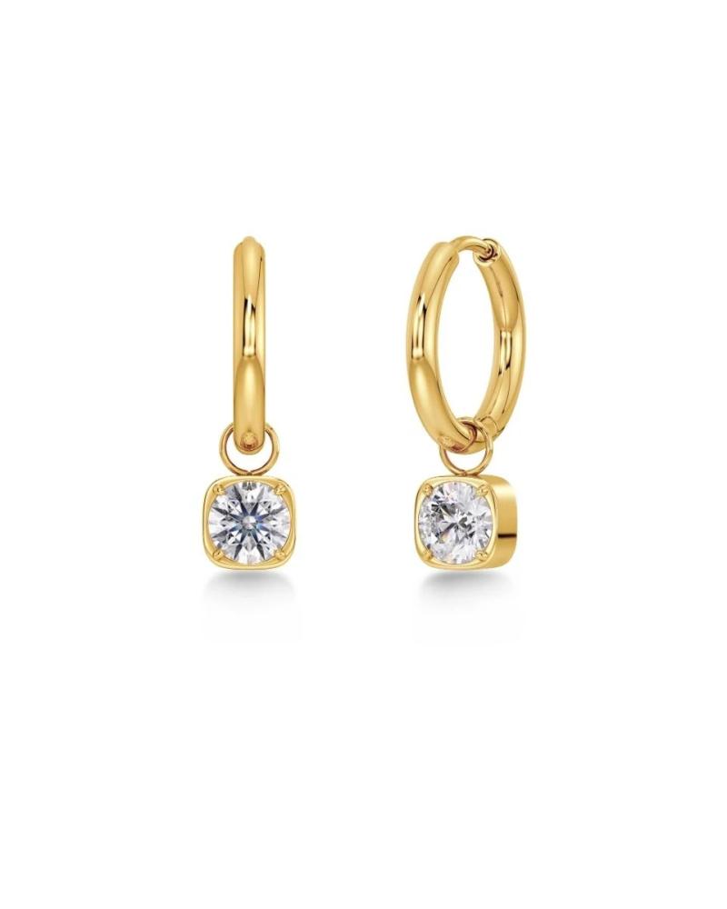 Gemma Hoops Gold