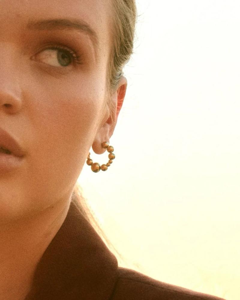 Sphere Hoops Gold
