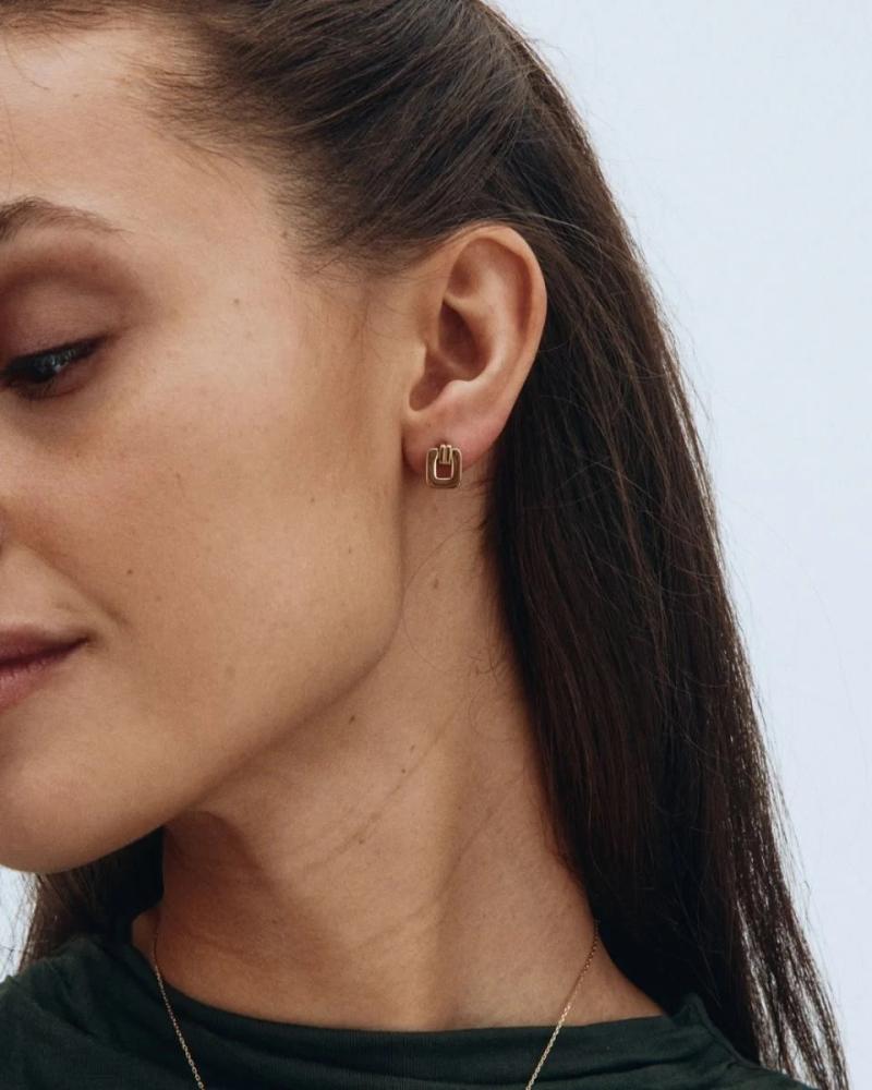Plaza Studs S Gold