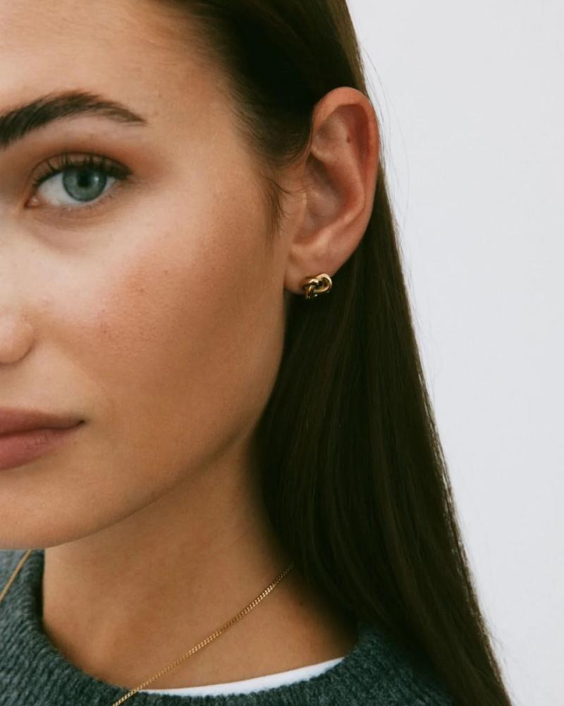 Infinity Knot Studs S Gold