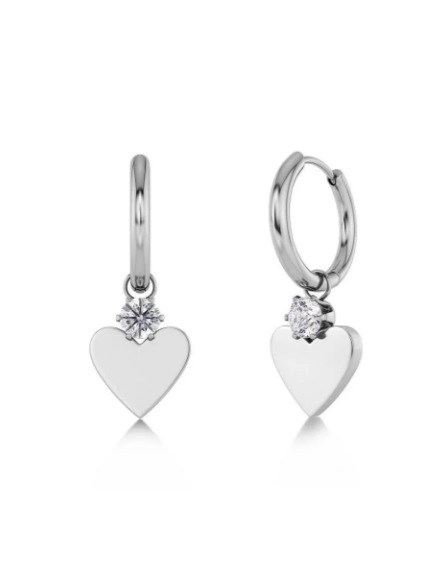 Love Spark Hoops Steel