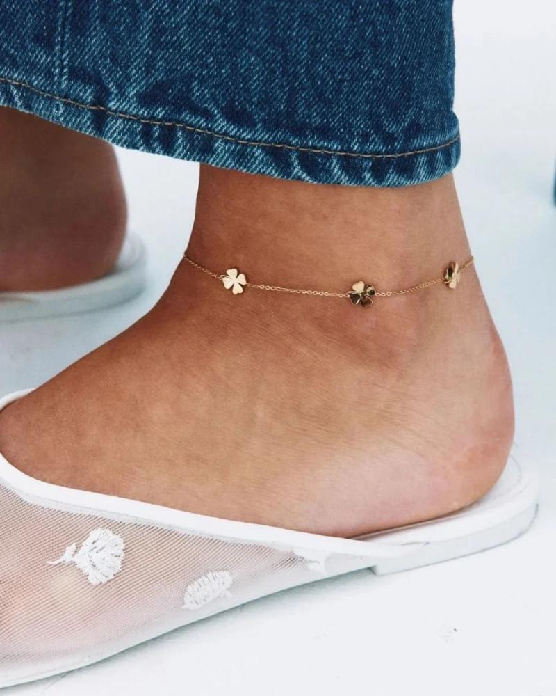 Lucky Mini Anklet Multi Steel