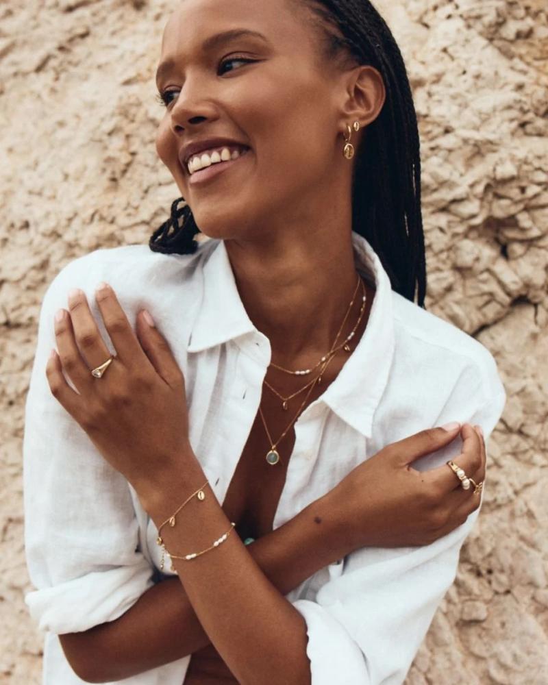 Coastal Necklace Multi Gold