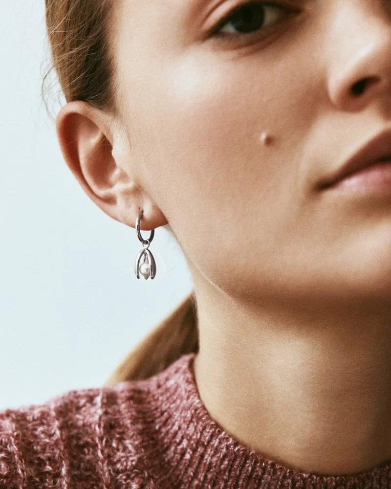 Moonrave Hoops L Silver