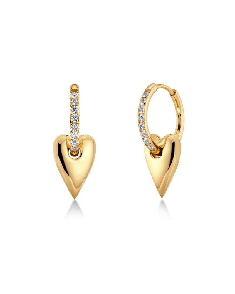 Amore Sparkle Hoops S Gold