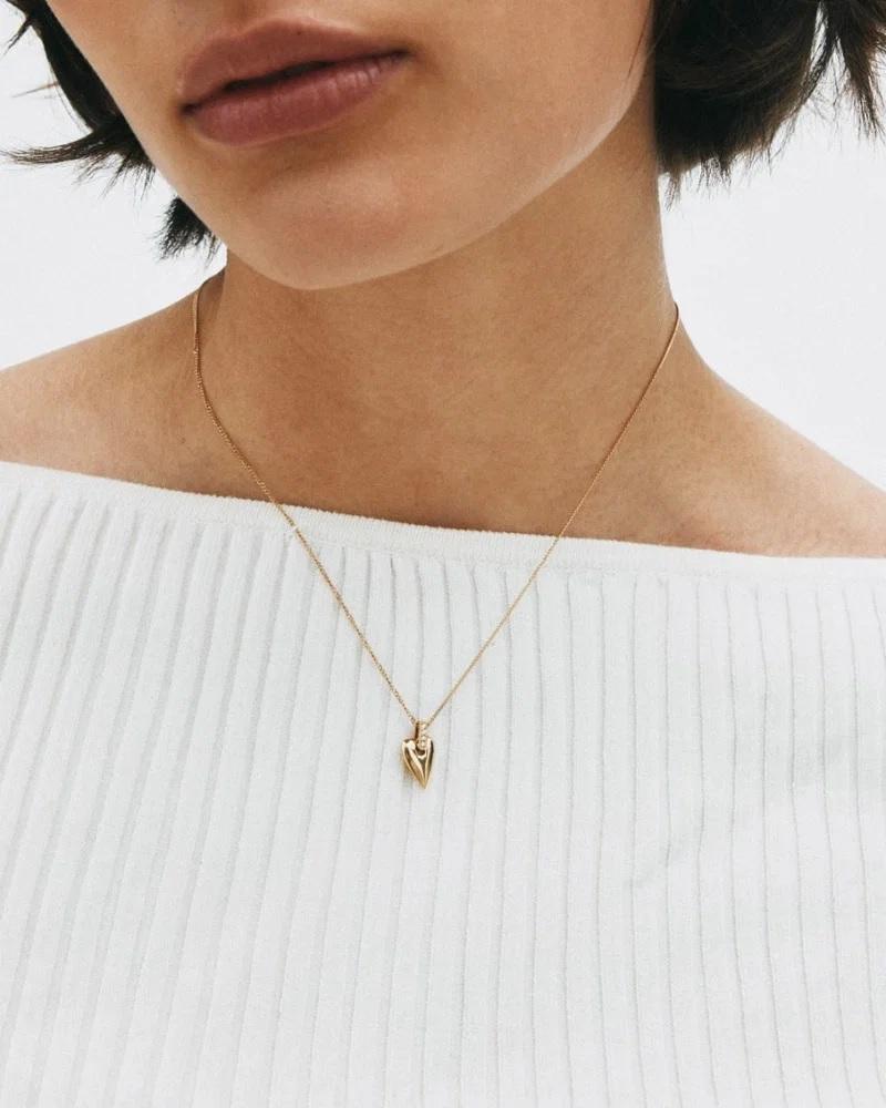 Amore Sparkle Necklace S Gold