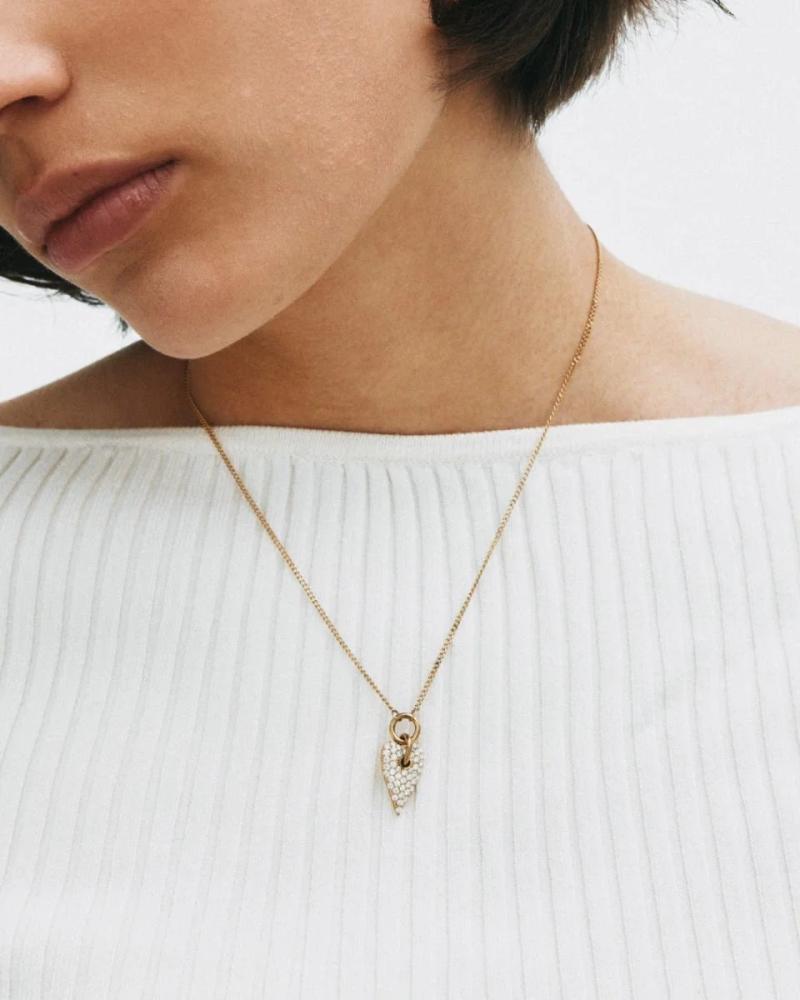 Amore Sparkle Necklace L Gold