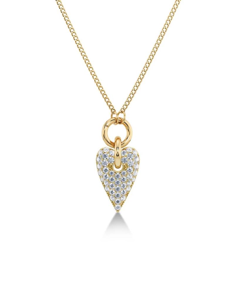 Amore Sparkle Necklace L Gold