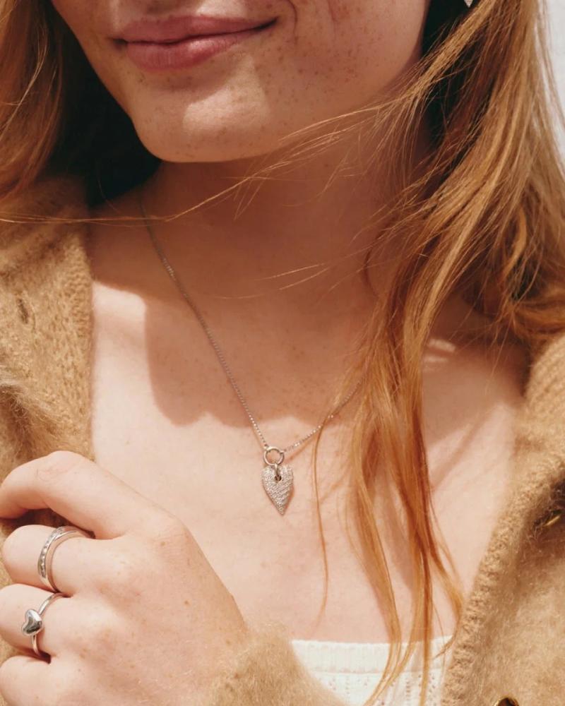 Amore Sparkle Necklace L Silver