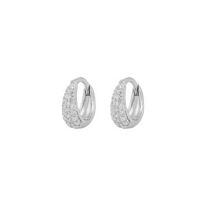 Essential Honey crystal petite oval ear s/clear
